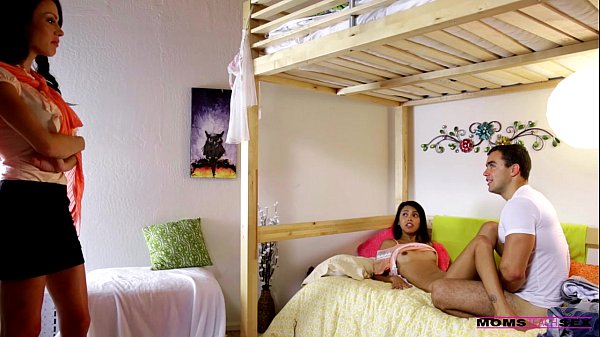 Young teen couple caught by mom