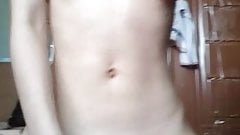 Asian Girl love riding and enjoying at home