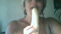 grandma takes her tits out