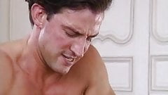 Pierced and tattooed slut taking it up her ass and pussy