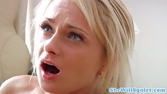 Facialized assfucked schoolgirl who squirts