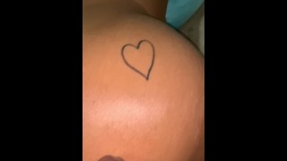 Teen has a creamy pussy