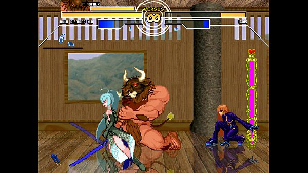 MUGEN Hentai – Kula Diamond & Minotaur vs. Ignis