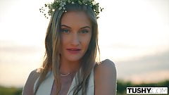 TUSHY Gorgeous model has an insatiable lust for anal sex