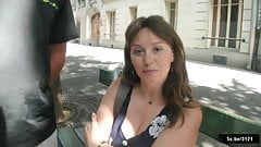 Sylvie, french Milf takes dp