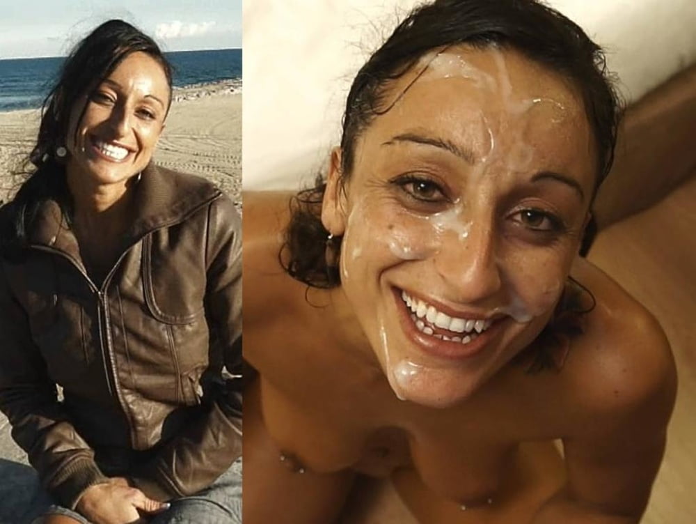 Cum On Her Face 47 - Exotic girl gets facial - before/after